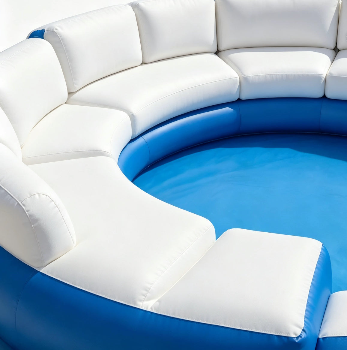 Inflatable Hot Tub with LED Canopy Heated Water System, Premium PVC Portable Spa Holds 4-7 Adults for Backyard Outdoor Relaxation