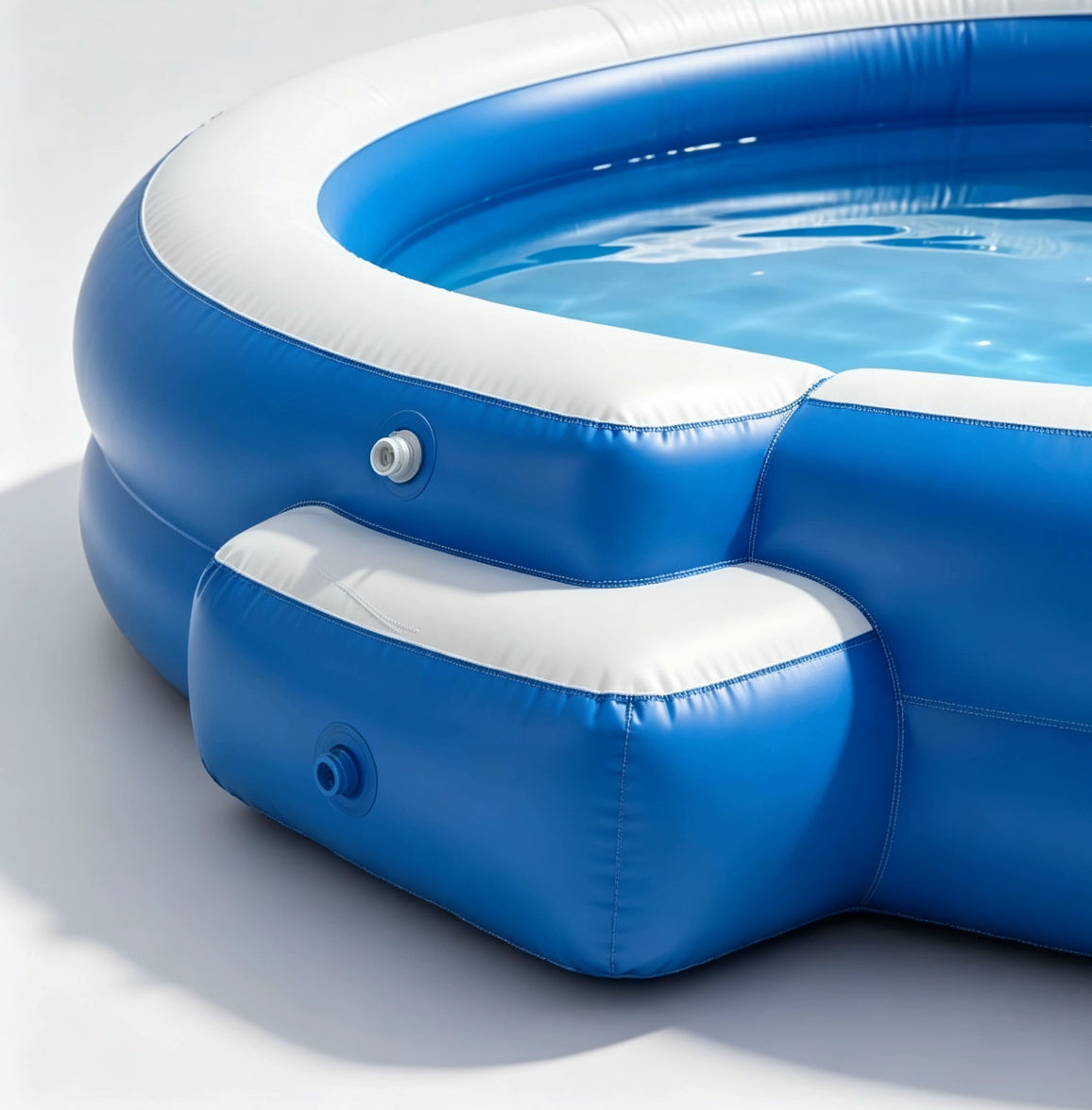 Inflatable Hot Tub with LED Canopy Heated Water System, Premium PVC Portable Spa Holds 4-7 Adults for Backyard Outdoor Relaxation