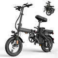 350W Folding Electric Bike, 48V 10AH Battery Foldable E-Bike with LED Display, 18MPH Max Speed 20 Miles Range 14 Inch Mini Commuter Ebike